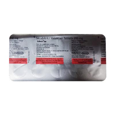 VALSAC 200 Tablet 10's - Heart Failure-Ant