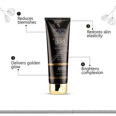 Ayouthveda Sparkling Gold Face Wash 100 ml - Face Washes