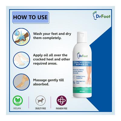 Dr Foot Cracked Heel Repair Oil 100 ml - Foot Creams & Lotions