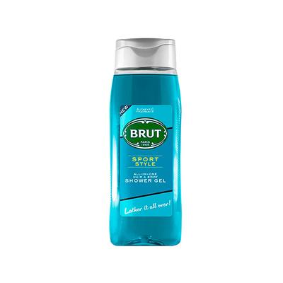 Brut Sport Style All-In-One Hair and Body Shower Gel 500ml - Shower Gels & Body Wash