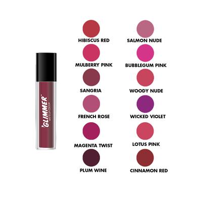 GLIMMER MATTE LIP COLOUR SANGRIA 2 ml - Lipsticks