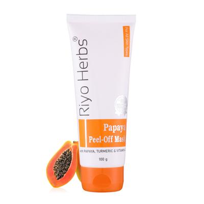 Riyo Herbs Papaya Peel Off Mask 100 gm - Masks & Peels