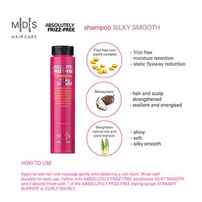 MADES Hair Care Absolutely Anti Frizz Shampoo Silky Smooth 250 ml - Shampoos