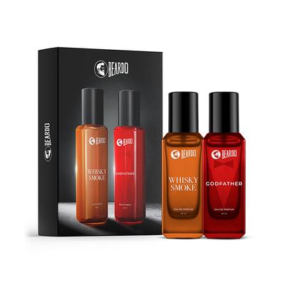 Beardo Men Whisky Smoke And Godfather Fragrance Long Lasting Pocket Perfume - 20ml Each 1's - Men Perfumes (Edt/Edp)