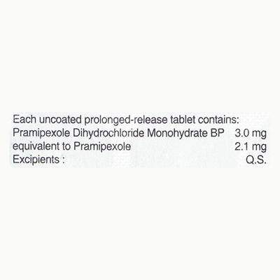 Pramirol SR 2.1mg Tablet 10'S - Parkinsonism-Apd