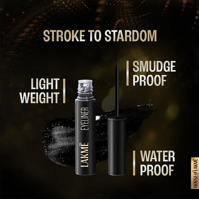 Lakme Unreal Precision Liquid Eye Liner, Black, 4.5ml - Kajal & Kohls