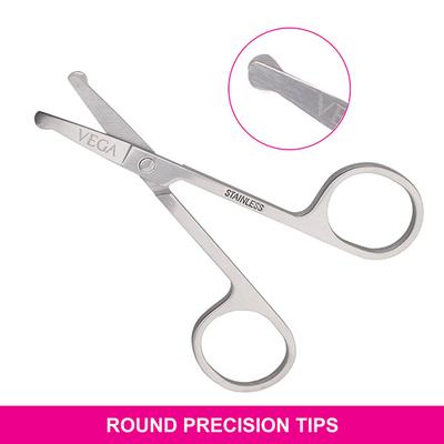 Vega Safety Scissor (NS - 01) 17 gm - Manicure & Pedicure Kits