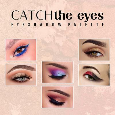 Matt Look 36 in 1 Catch The Eyes Eyeshadow Palette with Highly Pigmented, Glitter Nudes, Versatile Look, - 02 20.5 gm - Eye Shadow Palettes