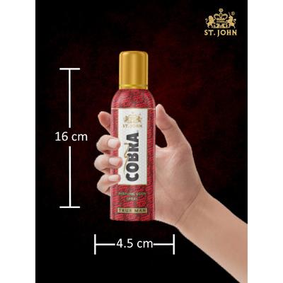St. John Cobra True Man Body Spray 100 ml + Cobra Music Body Spray 100 ml - Men Deodorants/Roll-Ons