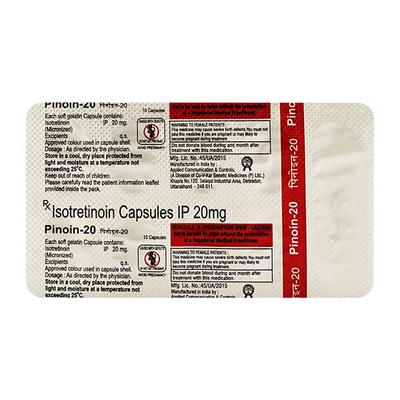 Pinoin 20mg Capsule 10'S - Acne-Acn