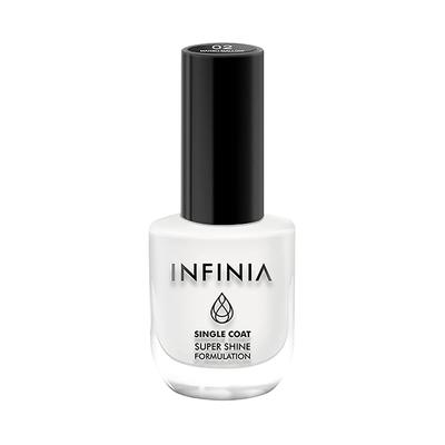 Infinia White Single Coat Nail Polish Marsh Mallow 002 12 ml - Nail Polish