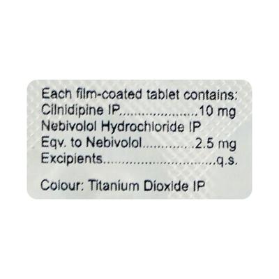Cilnikem Beta 2.5/10mg Tablet 10'S - Hypertension-Cal