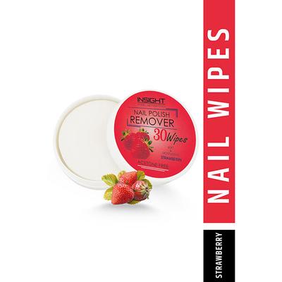 INSIGHT COSMETICS NAIL POLISH REMOVER WIPES - STRAWBERRY (30 WIPES) 15 ml - Nail Polish Remover