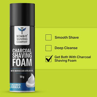 Bombay Shaving Company Sensi Smart 3 Razor 15gm, Green and Charcoal Shaving Foam 50gm 1's - Razors & Cartridges