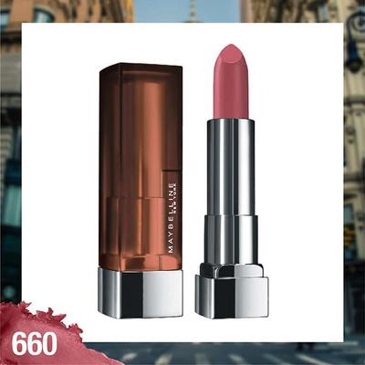 Maybelline New York Color Sensational Creamy Matte Lipstick, 660 Touch of Spice 3.9 gm - Lipsticks