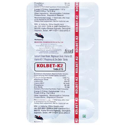 KOLBET K2 Tablet 10's - Supplements-Vam