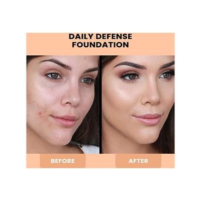 Matt Look Dd Foundation Moisturizing Lasting Even Skin Tone Buildable Coverage Lightweight Waterproof Formula Minimizes Pores, Blemishes & Dark Circles - 01 40 ml - Foundation