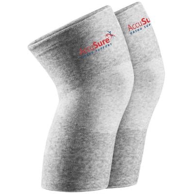 AccuSure Orthopedic Pain Relief Bamboo Yarn Knee Cap - Gray (xL) 1's - Knee/Leg Supports