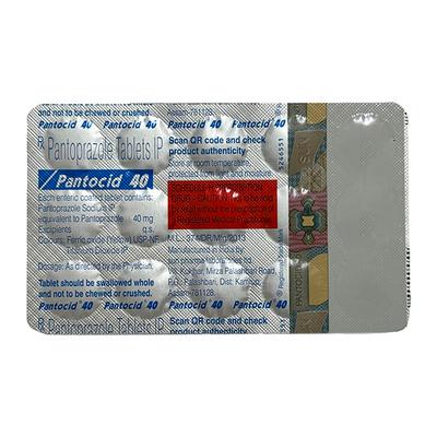 Pantocid 40mg Tablet 15'S - Ulcer/Reflux/Flatulence-Aaa