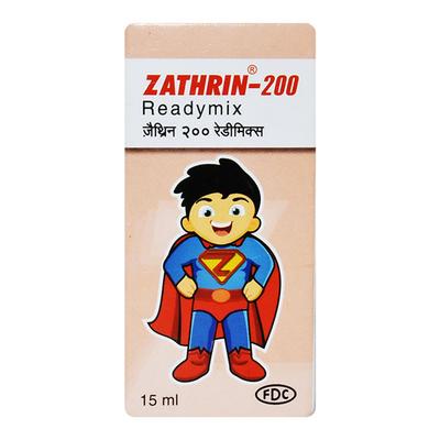 ZATHRIN 200 Readymix Oral Suspension 15ml - Bacterial Infections-Mac
