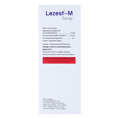 LEZEST M Syrup 60ml - Allergies-Ant