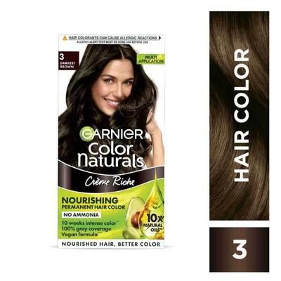 GARNIER COLOR NATURALS CREAM-3 DARKEST BROWN 40G/60ML - Crème