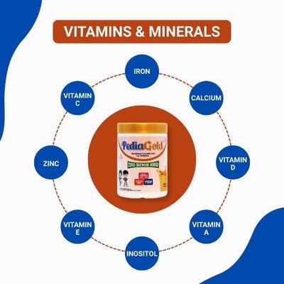 PediaGold Zero Added Sucrose Complete Nutrition Powder for Children - Mango Flavour 400 g - Protein Drink