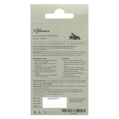 Glimmer Blackhead Remover Nosestrip Char 1's - Hair Removal Accessories