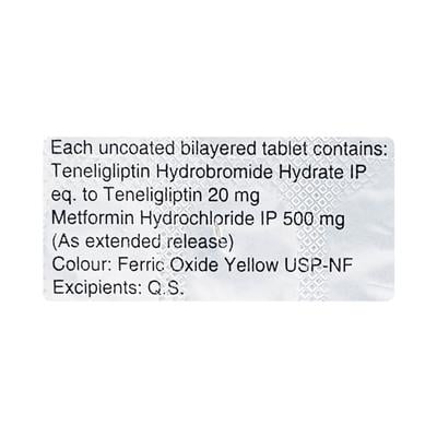 TGLIP M 500mg Tablet 20's - Diabetes-Ant
