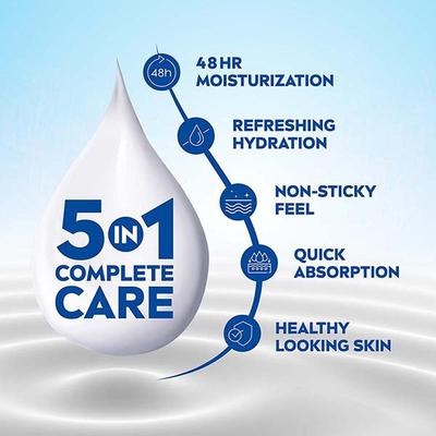 Nivea New 5 In 1 Body Lotion Aloe Hydration with Deep Moisture Serum All Skin Types 48H 600ml - Lotions & Creams