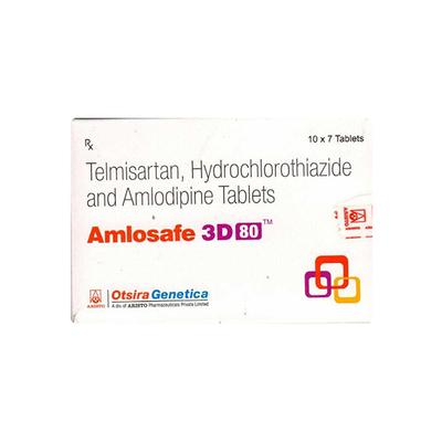 AMLOSAFE 3D 80 Tablet 7's - Hypertension-Ana
