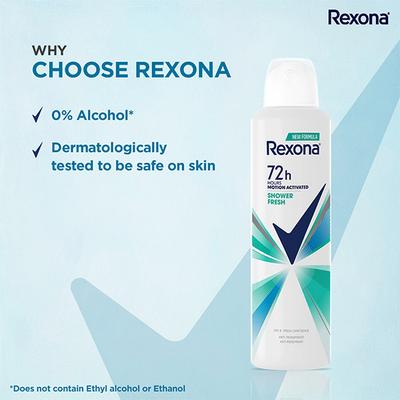 Rexona Shower Fresh Advanced Protection Anti-Perspirant Deodorant for Women 200 ml - Body Mist/Spray