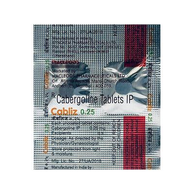 Cabliz 0.25mg Tablet 2'S - Parkinsonism-Apd