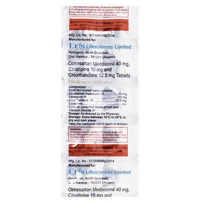 Olmin Trio 40mg Tablet 10'S - Hypertension-Ang