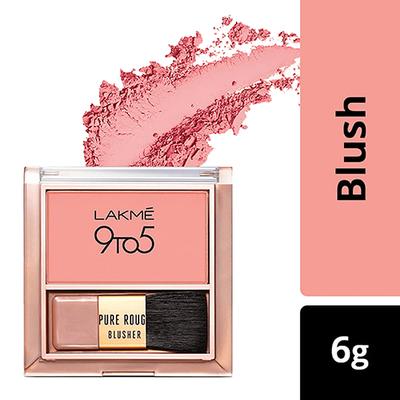 Lakme 9 To 5 Pure Rouge Blusher Nude Flush 6 Gm - Blushes