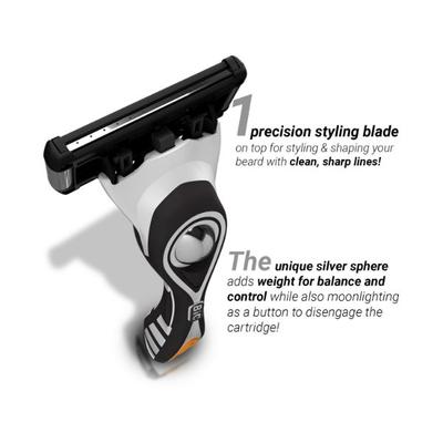 Zlade Hyperglide5 Pro Shaving System For Men - 1 Razor Handle + 4 Cartridges 1s - Razors & Cartridges
