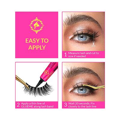 Pinky Goat Volumising Vegan Lashes ARWA 1's - Eyelashes