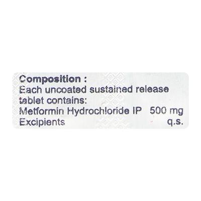 TENEMET SR 500mg Tablet 10's - Diabetes-Ant