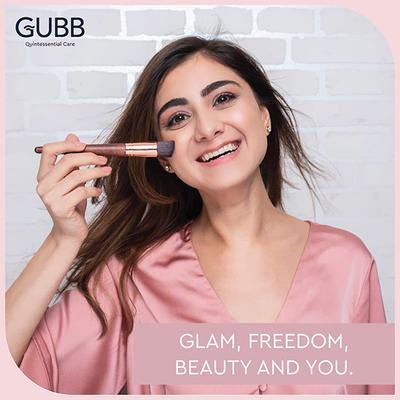 Gubb Pro Glam Kit Set Of 8 (Fan, Blush, Powder, Foundation, Eyeliner, Eyeshadow, Lip & Buffer) 1's - Face Brush