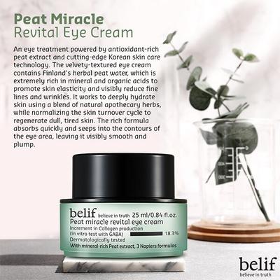 Belif Peat Miracle Revital Eye Cream 25 Ml - Under Eye Creams & Serums