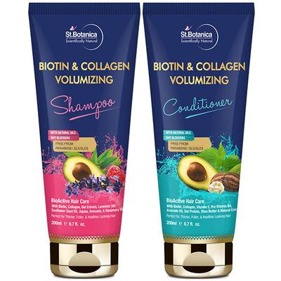 St.Botanica Biotin and Collagen Hair Shampoo (200ml) + Conditioner (200ml) 1's - Shampoos