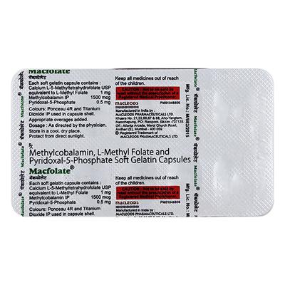 MACFOLATE Soft Gelatin Capsule 15's - Supplements-Vam