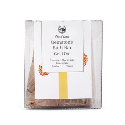 Seer Secrets Gemstone Bath Bar - Gold Ore 160 gm - Soaps