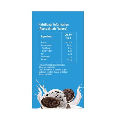 Novkafit Protein Bar - Cookies & Cream Flavour (Pack of 6 x 60 gm) - Nutritional Bars