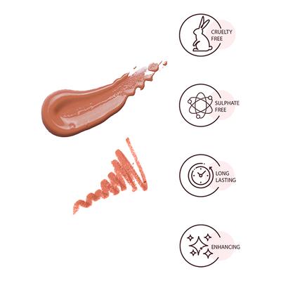 Star Struck by Sunny Leone Caramello Lip Kit Lip Gloss and Lip Liner 2's - Lip Glosses