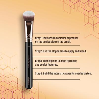 Miss Claire M42 - Precision Flat Angled Brush (Rose Gold) 1's - Face Brush