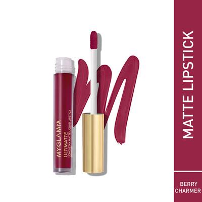 MyGlamm Ultimatte Long Stay Matte Liquid Lipstick-Berry Charmer 2.5 ml - Lipsticks