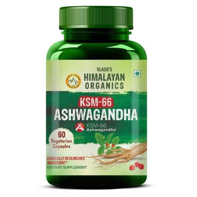 Vlado's Himalayan Organics KSM - 66 Ashwagandha Veg Capsules 60's - Sexual Care