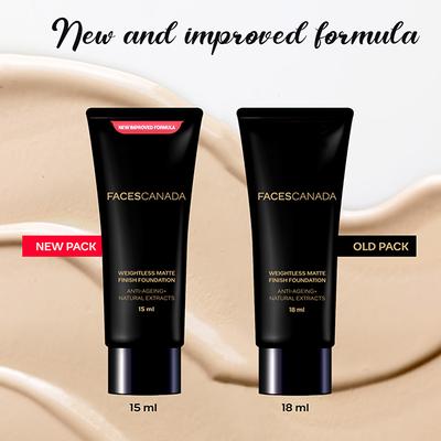 Faces Canada Weightless Matte Finish Foundation - Medium Natural 15 ml - Foundation