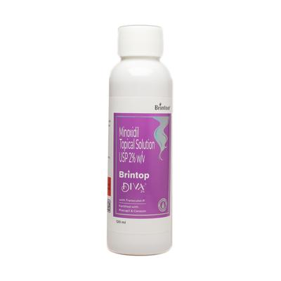 BRINTOP DIVA 2% Topical Solution 120ml - Hair Loss-Oth